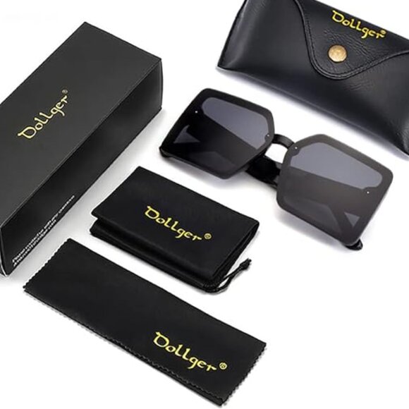 Vintage big frame sun glasses - Picture 4 of 5